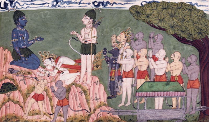 Sugriva's Farewell, 1700-1725. Creator: Unknown.