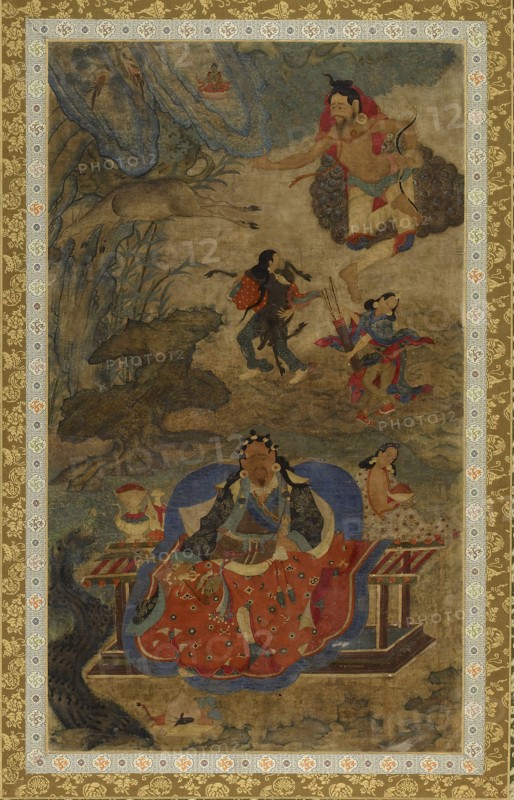Mahasiddhas Shavaripa and Dharikapa, c1600. Creator: Unknown.
