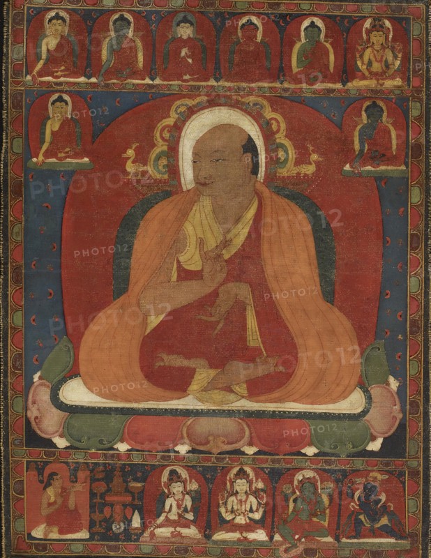 Portrait of a Tibetan Monk, 12th century. Creator: Unknown.