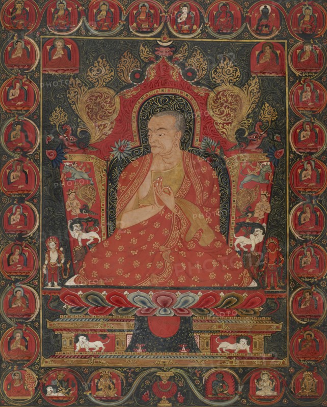 Khenchen Tashi Tshultrim and His Ordination Lineage, c1400. Creator: Unknown.