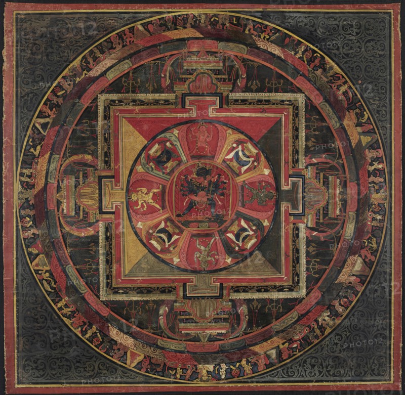 Mandala of Chakrasamvara, c1400. Creator: Unknown.