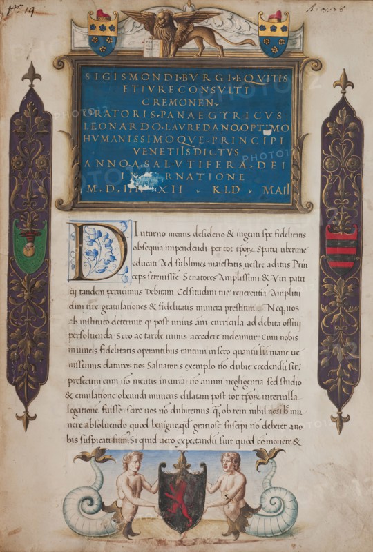 Panegyric of Leonardo Loredan, 21 April, 1503. Creator: Unknown.