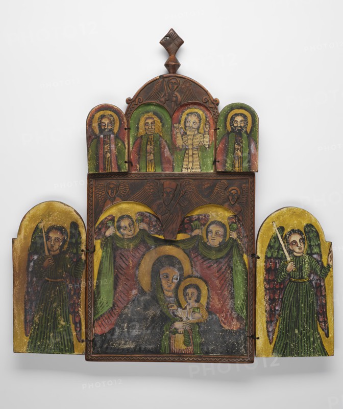 Double-sided Polyptych with the Virgin and Child, Saint George and the Young..., late 18th cent. Creator: Unknown.