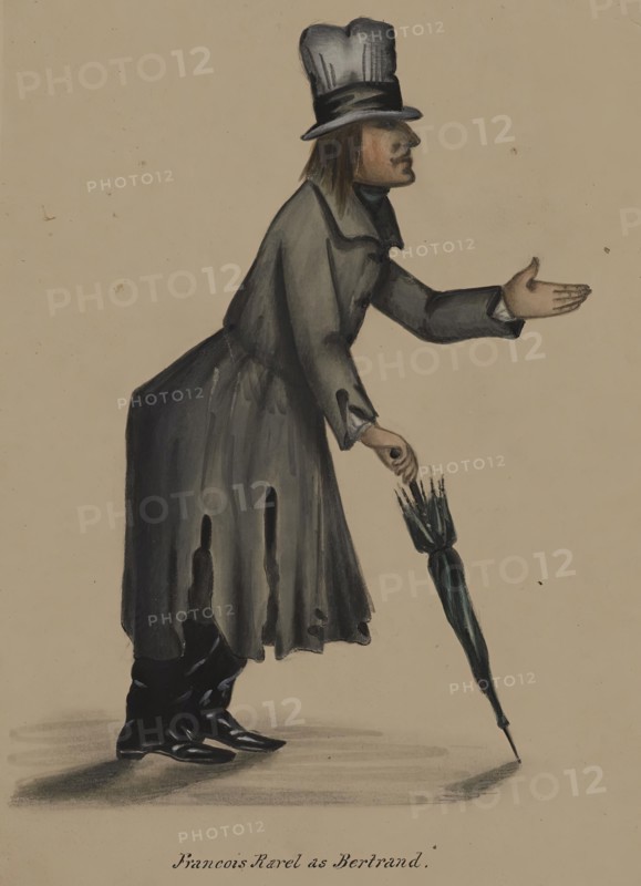 Françoise Ravel as Bertrand, 1855-1859. Creator: Alfred Jacob Miller.