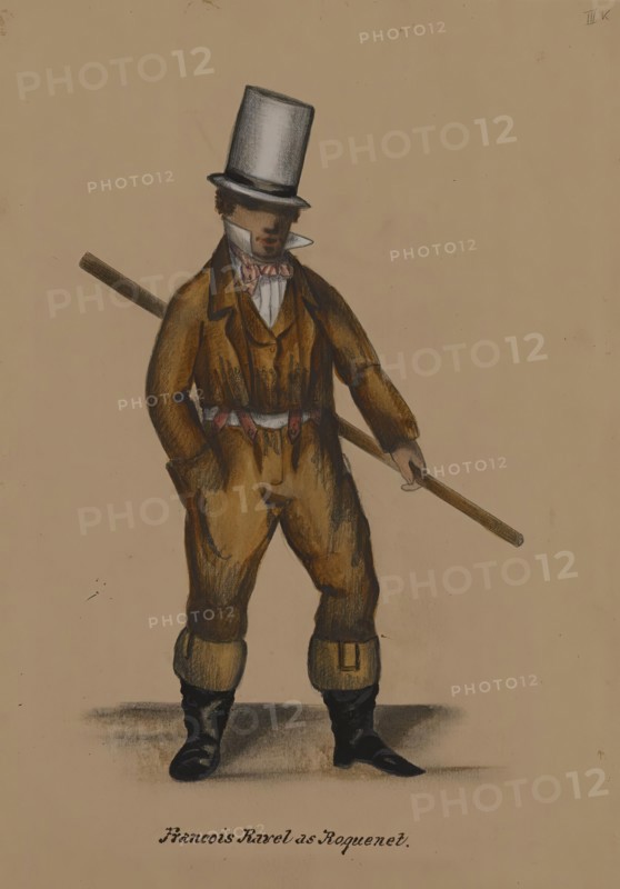 Françoise Ravel as Roquinet, 1855-1859. Creator: Alfred Jacob Miller.