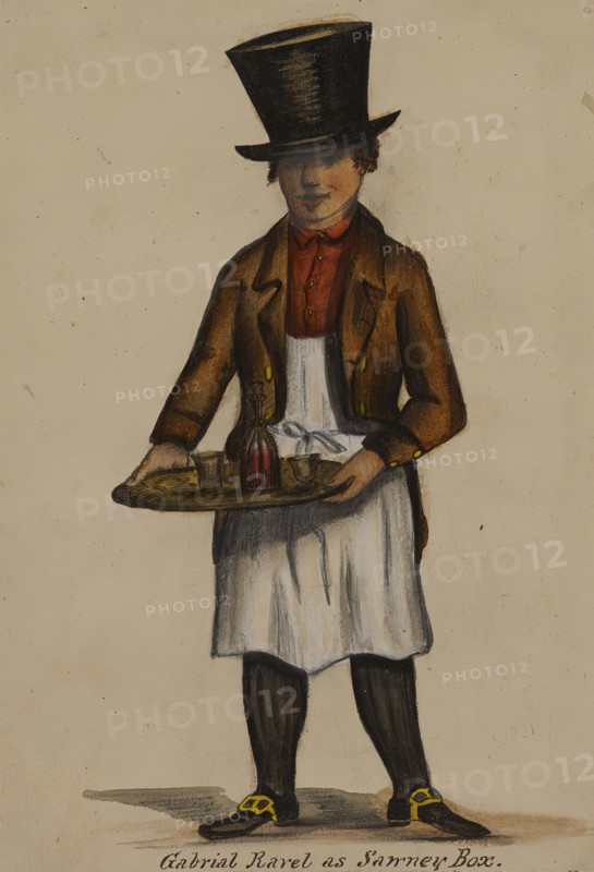 Gabriel Ravel as Sawney Box, 1855-1859. Creator: Alfred Jacob Miller.