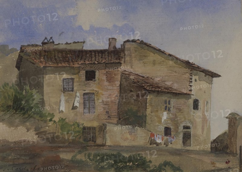 Certaldo, June 6th, '61, 1861. Creator: Samuel Colman.