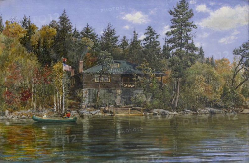 Cabin in Algonquin Park, 1910. Creator: Max Brodel.