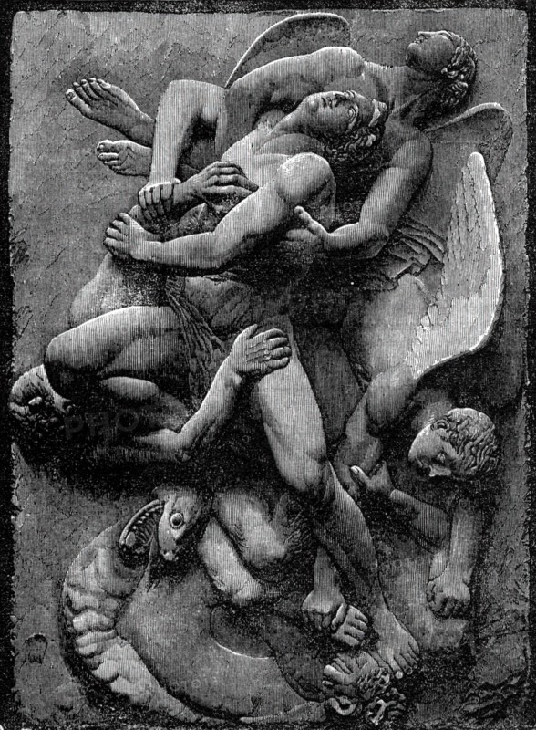 Deliver us from Evil, from the "Lyra Germanica", 1860. Creator: T. Bolton.