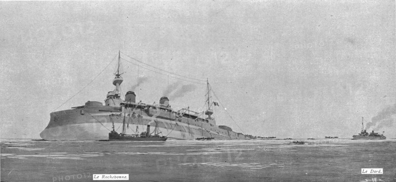 'Quelques drames sur mer; le 27 decembre 1916, a 8 heures 52 du matin, le cruisse francais `Gaulois` Creator: Unknown.
