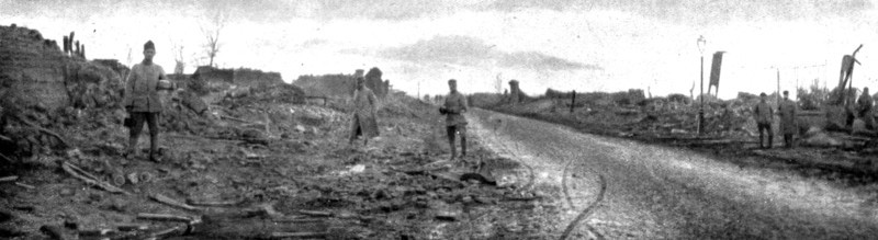 'Le Royaume de la Mort'; Jussy, un des villages les plus eloignes de l'ancien front ou l'ennemi put  Creator: Unknown.