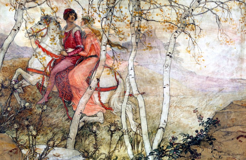 'The Knight has the Young Lady', c1900-1950