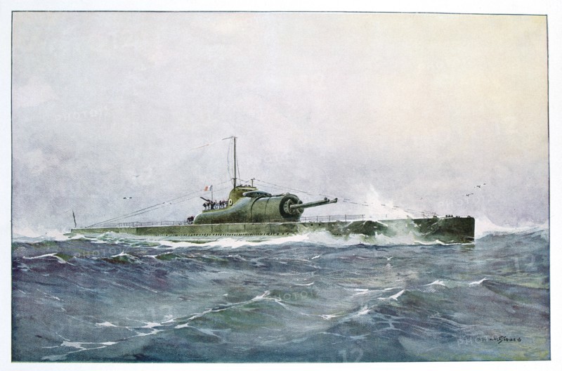 French submarine 'Surcouf', 20th century