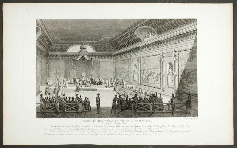 Assembly of Notable People, Held at Versailles, 1798-1804. Creator: Claude Niquet I.