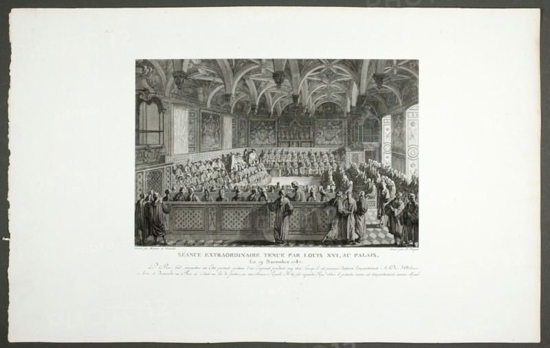 Special Meeting Held by Louis XVI at the Palace, 1798-1804. Creator: Claude Niquet I.