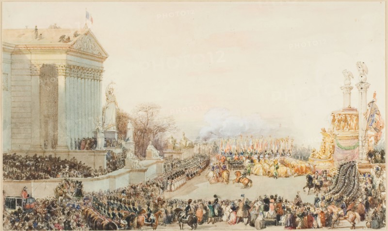 The Translation of the Ashes of Napoleon: 15 December, 1840, c. 1842. Creator: Eugene Louis Lami.