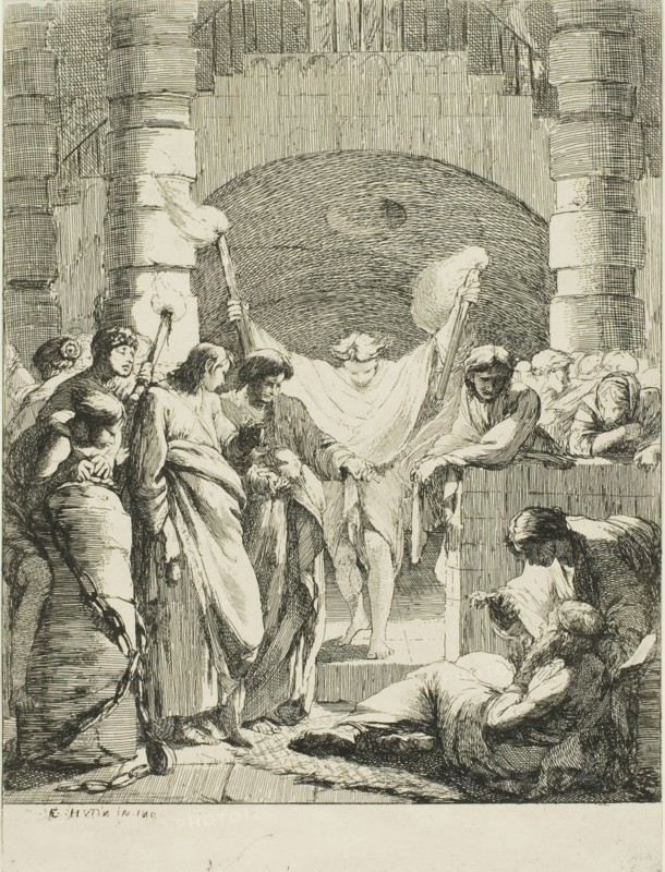 Visiting Prisoners, from The Seven Acts of Mercy, n.d. Creator: François Hutin.
