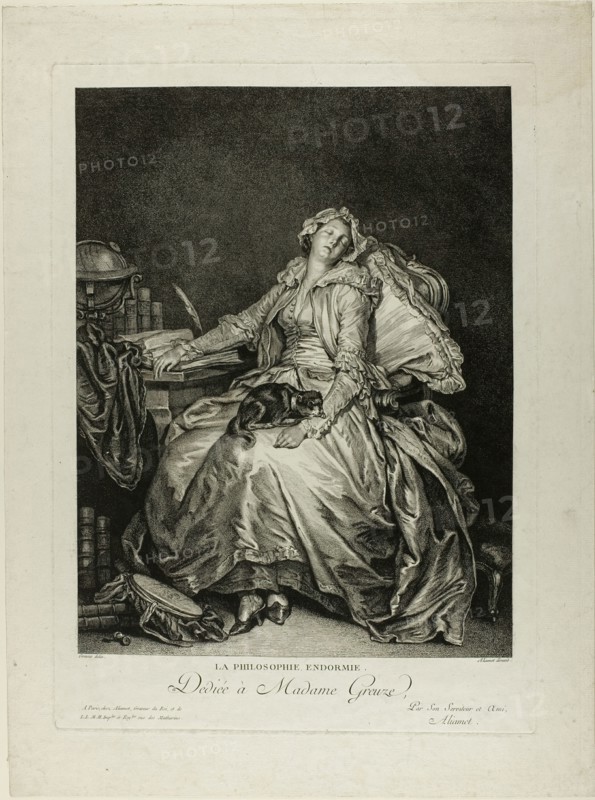 Philosophy Asleep, n.d. Creator: Jacques Aliamet.
