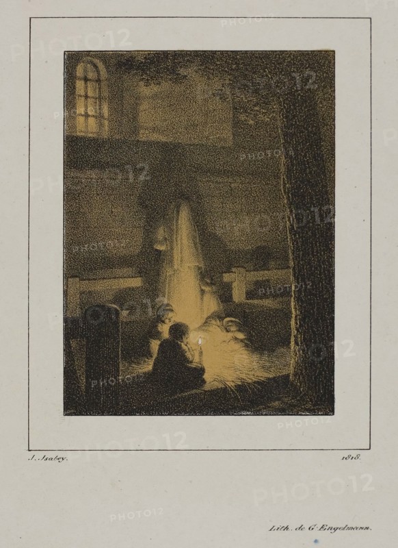 Group of Children Around a Candle, 1818. Creators: Jean-Baptiste Isabey, Godefroy Engelmann.