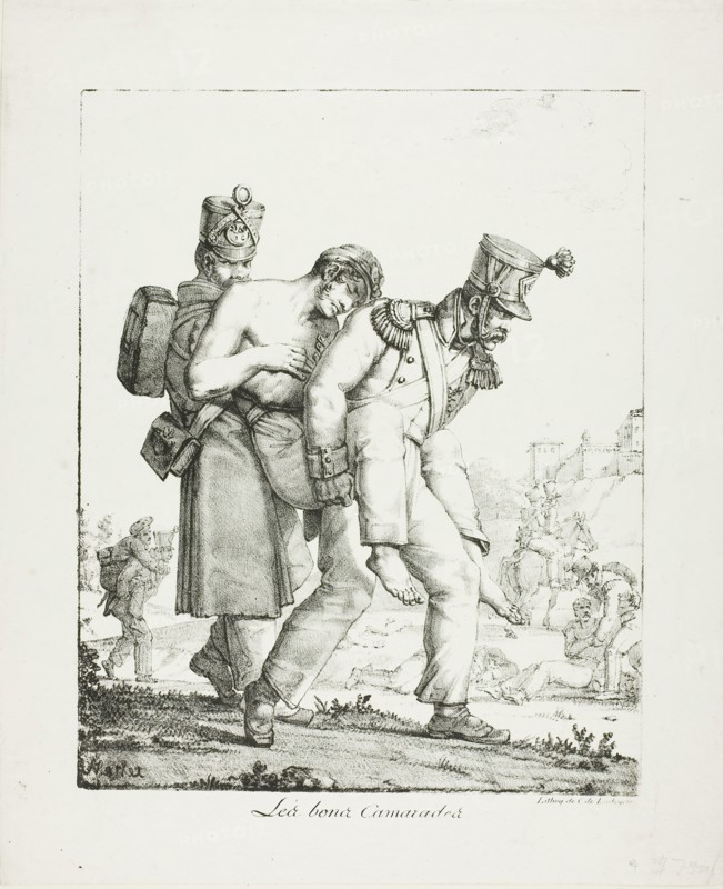 The Good Comrades, 1818–19. Creator: Jean Henri Marlet.