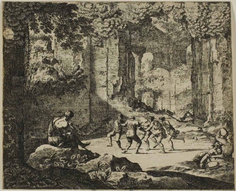 Dance of Shepherds in Antique Ruins, n.d. Creator: Jean Lepautre.