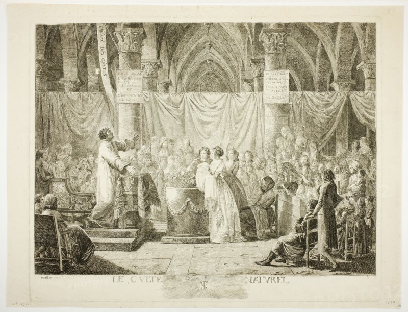 Natural Worship, 1794. Creator: Jean-Baptiste Mallet.