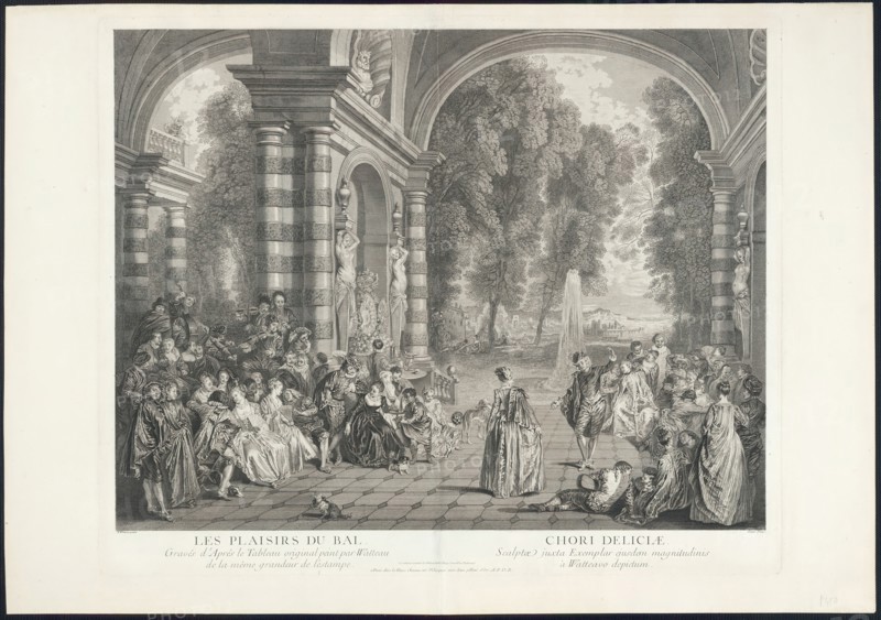 The Pleasures of the Ball, 1730. Creator: Gérard Jean-Baptiste Scotin.