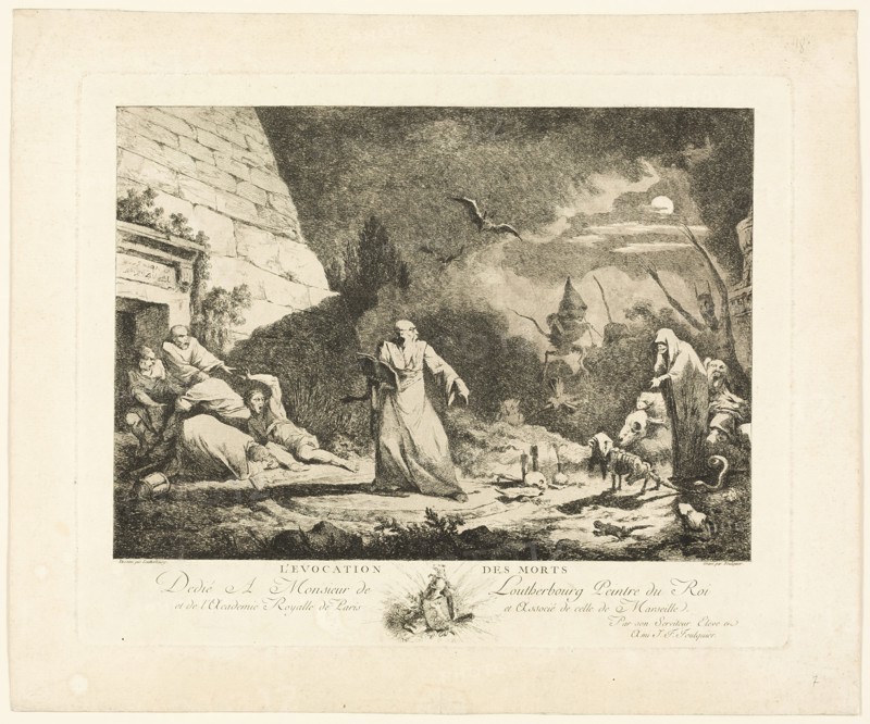 Evocation of the Dead, 1770. Creator: Joseph Francoise Foulquier.