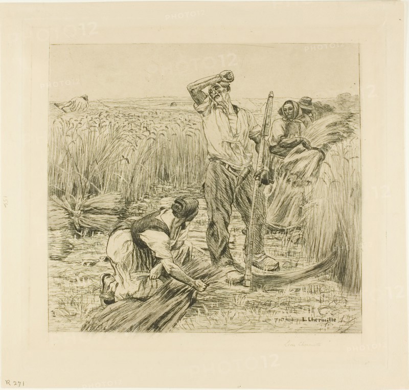 Harvest, 1872. Creator: Leon-Augustin Lhermitte.