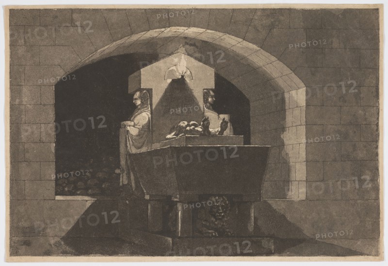 Tomb with Caryatids, 1779/84. Creator: Louis Jean Desprez.
