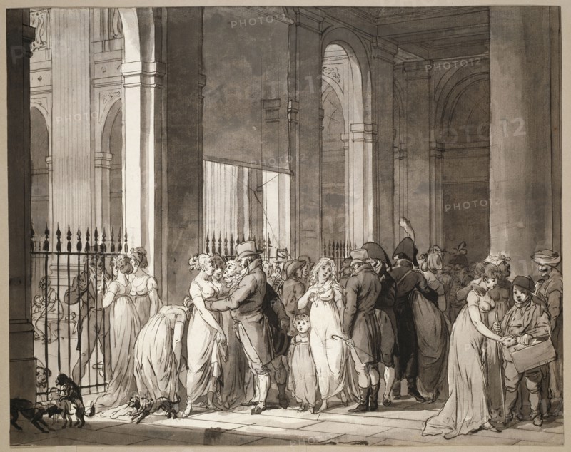 The Arcades at the Palais-Royal, c. 1804. Creator: Louis Leopold Boilly.