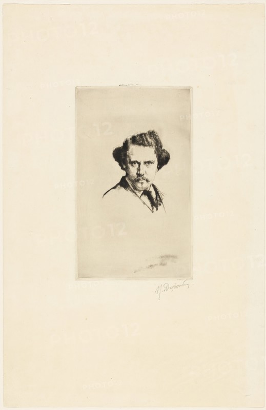 Portrait of Alfred Cadart, 1875. Creator: Marcellin Desboutin.