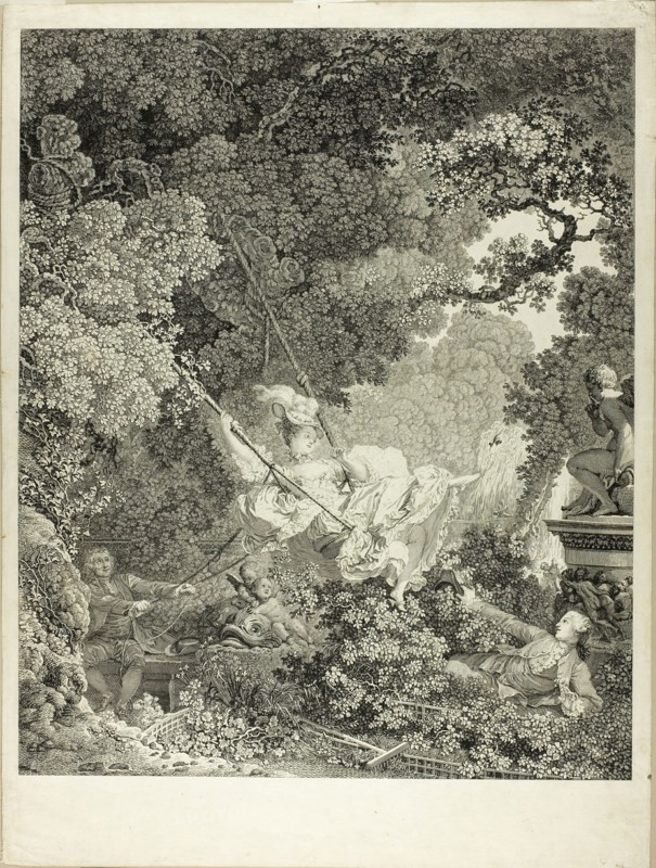 The Happy Accident of the Swing, 1792. Creator: Nicolas Delaunay.