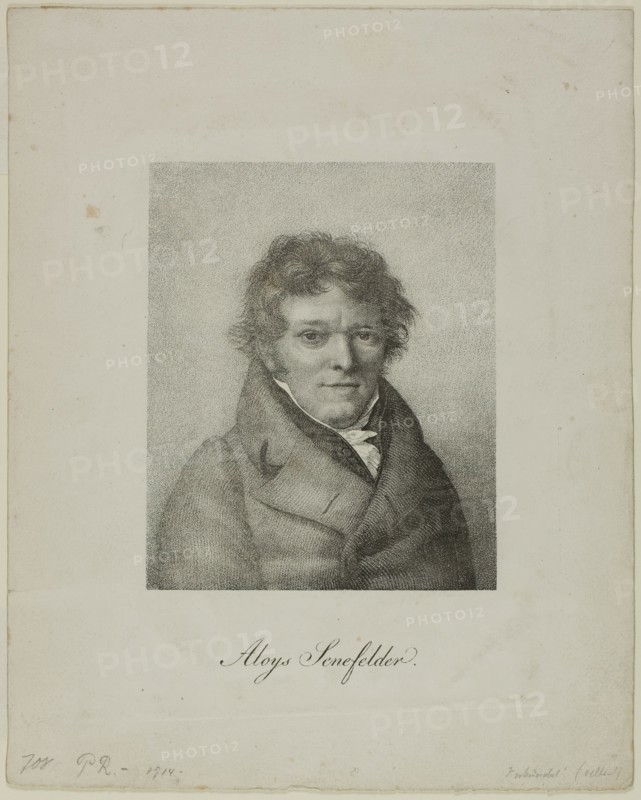Portrait of Alois Senefelder, 1819. Creator: Nicolas-Henri Jacob.