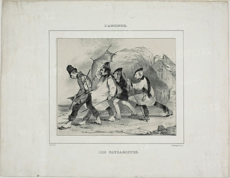 The Landscape Painters, 1833. Creator: Pierre Francois Eugene Giraud.
