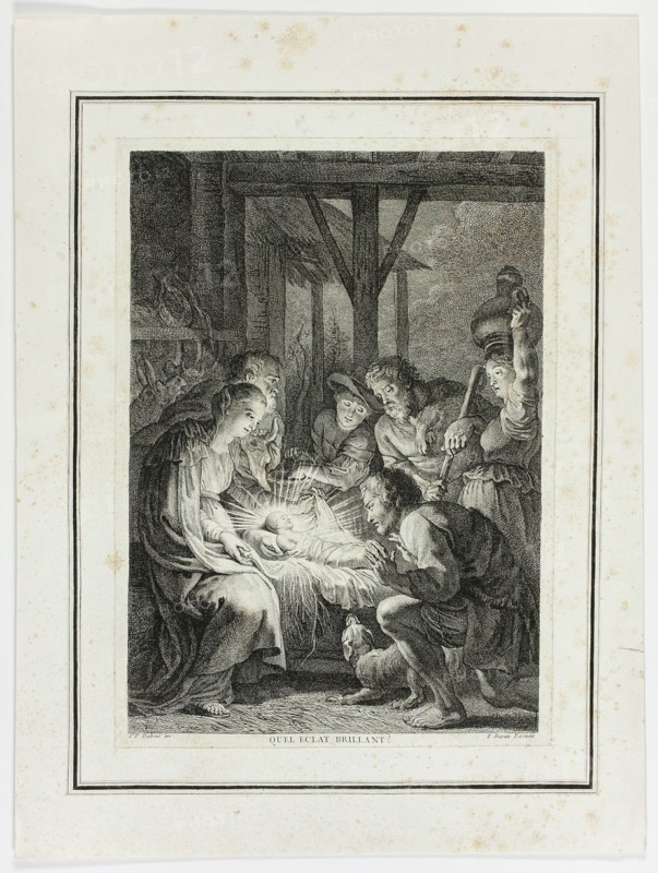 Adoration of the Shepherds, n.d. Creator: Pierre François Basan.
