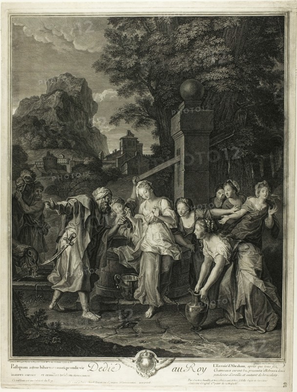 Rebecca Receiving Gifts from Eliezar, n.d. Creator: Pierre Imbert Drevet.
