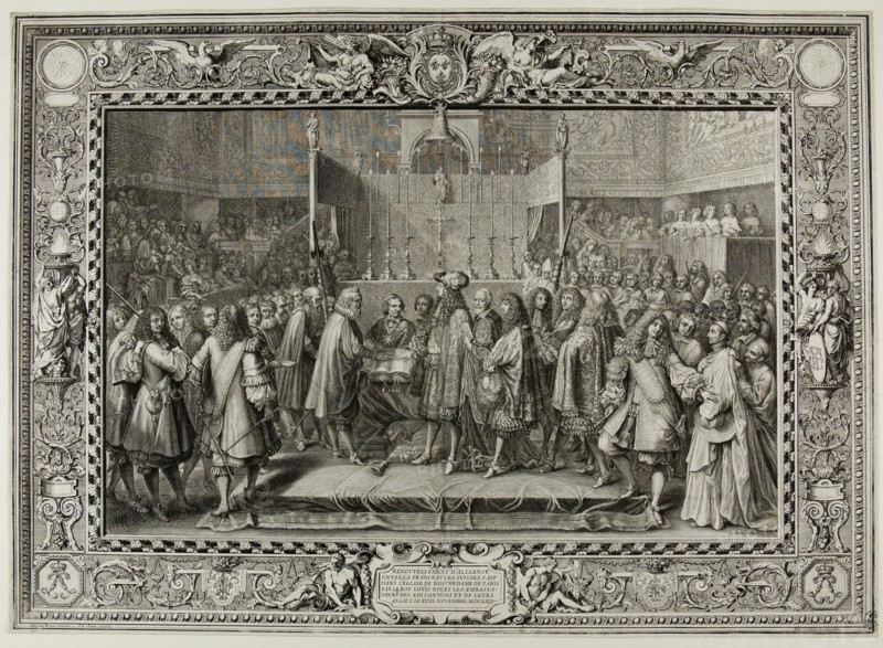 Renewal of the Alliance Between the French and the Swiss in 1663, 1682. Creator: Sebastien Le Clerc.