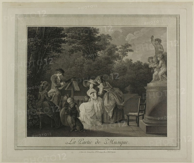 La Partie de Musique, n.d. Creator: Vincent Marie Langlois.