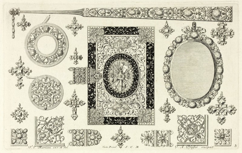 Designs for Jewelry, before 1697. Creator: Johann Andreas Pfeffel.