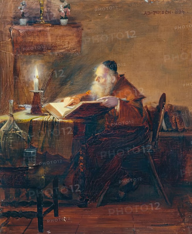 Reading Eremit, 1894. Creator: Adolf Pirsch.