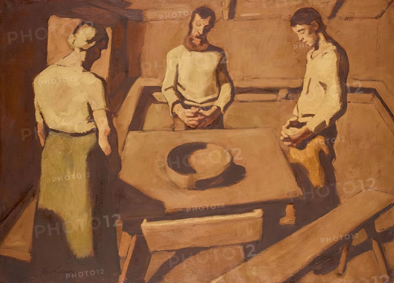The table prayer, after 1923. Creator: Albin Egger-Lienz.