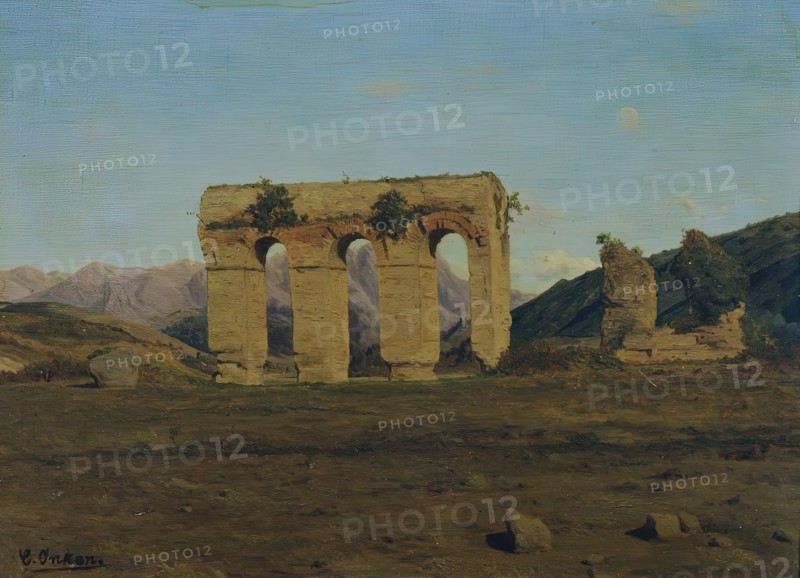 Roman aqueduct, undated. (c1900s) Creator: Karl Onken.