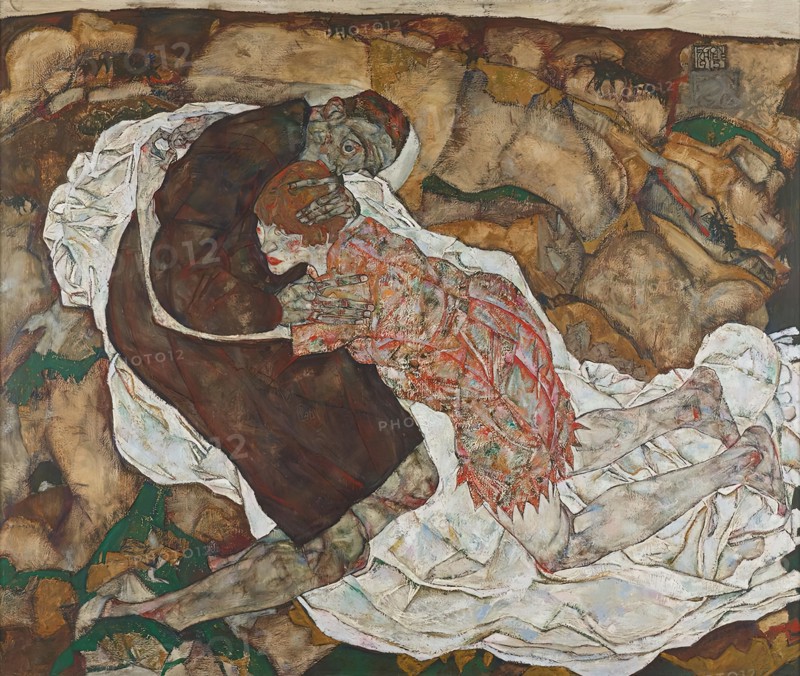 Death and the Maiden, 1915. Creator: Egon Schiele.
