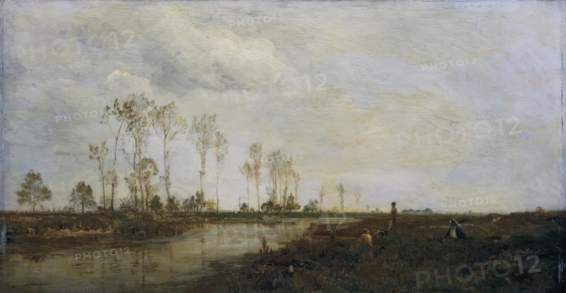 At the Thaya near Lundenburg I, 1877. Creator: Emil Jakob Schindler.