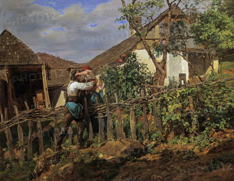 Neighbors, 1859. Creator: Ferdinand Georg Waldmuller.