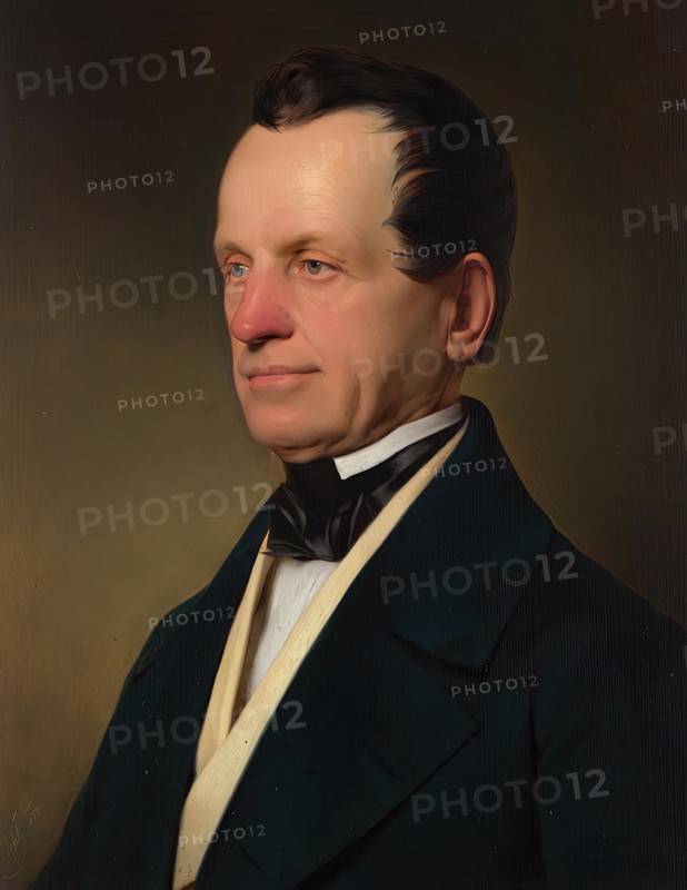 Portrait of a gentleman, 1850. Creator: Franz Eybl.