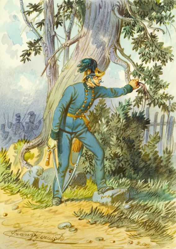 Soldier, undated. Creator: Franz Gerasch.