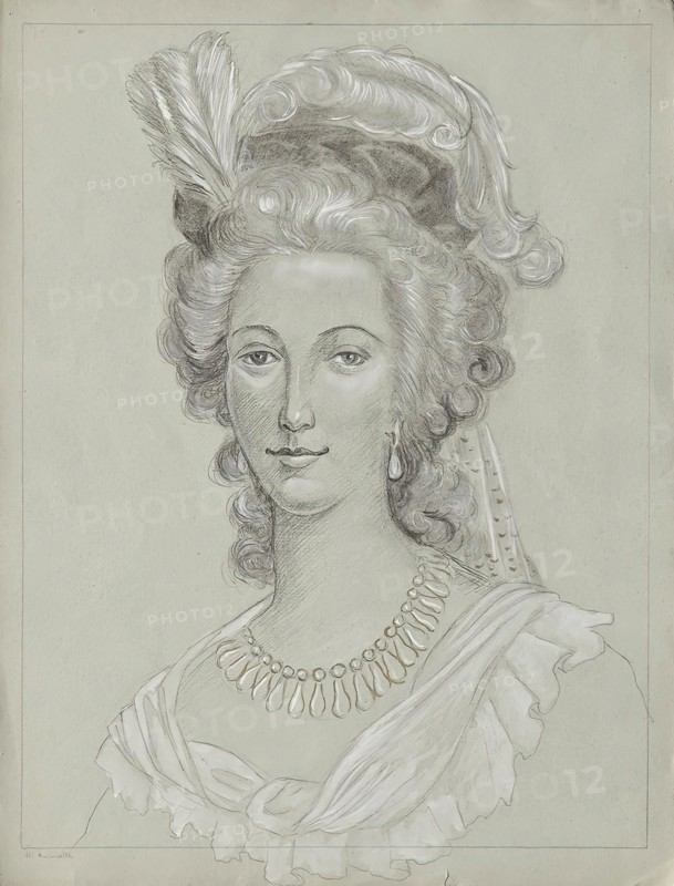 Queen Marie Antoinette, undated. (c1900s) Creator: Franz von Matsch.