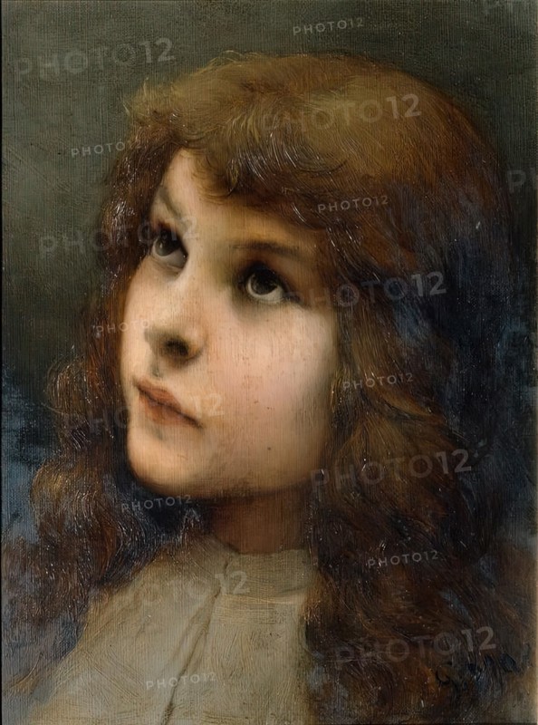 Study Head, undated. (late 19th century). Creator: Gabriel Max.